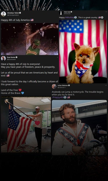 The sports world celebrates Fourth of July